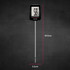 Digital cooking thermometer with LCD display, stainless steel probe, 16.5cm long