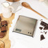 Salter silver digital kitchen scale with LCD screen and two buttons