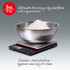 Digital kitchen scale with stainless steel platform and mixing bowl, 5kg capacity, 0.5g precision