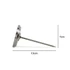 Stainless steel kitchen thermometer with pointed probe, side view