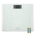 Glass bathroom scale with large digital display and two included AAA batteries