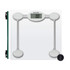 White digital bathroom scale with Salter branding, top view