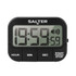 Black Salter digital kitchen timer with large display, buttons for hour, minute, second, and start/stop.