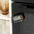Black extra loud electronic timer in box, angled front view