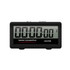 Black digital kitchen timer, front view, Heston Blumenthal Precision by Salter