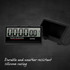 Black digital kitchen and BBQ timer with large LCD display, 3-in-1 function, boxed
