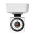 White mechanical kitchen scale with bowl, showing Salter brand and 500g capacity.
