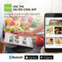 Promotional banner for Salter Cook app showing recipe screens on tablet and phone in kitchen.