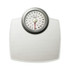 White mechanical bathroom scale with large dial, Salter brand
