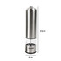 Stainless steel electric salt or pepper mill, upright, 25cm tall, by Salter
