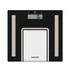 Slim Glass Analyser Bathroom Scale - Black