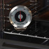 Oven thermometer on shelf showing temperature, kitchen appliance product image