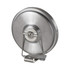 Stainless steel kitchen timer with fold-out stand, shown from the back.
