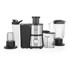 Salter silver multi-function blender and juicer set with accessories, displayed front view