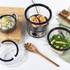Salter electric food steamer with stainless steel base and four clear stackable containers