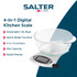Silver Salter digital kitchen scale with bowl of brown sugar, reading 280 grams