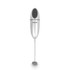 Silver handheld milk frother with Salter branding