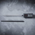 Digital cooking thermometer with metal probe and black handle, display reads 24.2°C