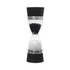 Dual-ended salt and pepper grinder with black accents, shown filled by Salter.