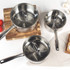 Timeless Collection 3-Piece Saucepan Set