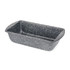 Grey speckled non-stick loaf tin, shown angled on white background