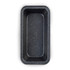 Grey speckled non-stick loaf tin, rectangular, shown from above