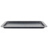 Grey speckled non-stick baking tray shown from side view