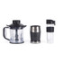 Salter blender set shown with large jug, blender base and portable bottle.