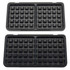 Pair of Waffle Plates For Salter EK2143T XL 3 in 1 Snack Maker