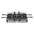 Electric raclette grill with four pans and adjustable heat control