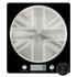 Salter digital kitchen scale with brushed steel Union Jack platform and LCD display