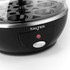 Salter black egg cooker with power button, partial close-up product image