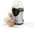 Silver Salter hot air popcorn maker with bowls of sweet and savoury popcorn