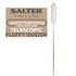 Telescopic fluffy duster with silver handle from Salter Warm Harmony Collection