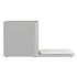 Grey sink tidy with divider and tray for sponges and brushes, water absorbent and easy to clean