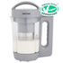 Salter plant milk maker in grey, packaged box showing almonds, cashews, hazelnuts, and oats