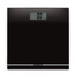 Black digital bathroom scale with large display, showing 0.0 kg