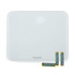 White Salter digital bathroom scale with batteries included, shown from above.