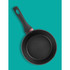 Icons showing compatibility with gas, electric solid, halogen, radiant ring and induction hobs.