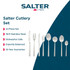 Eight-piece silver cutlery set with knife, fork and spoon assortment