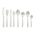 Eight-piece silver cutlery set with knife, fork and spoon assortment