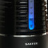 Close-up of Salter black appliance showing illuminated water level indicator