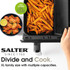 Fuzion Dual Air Fryer - 8L - Black - EK5728 - Salter - 5054061503340