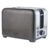 2-slice gunmetal toaster with defrost, reheat, and cancel buttons, Salter brand