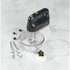 Salter hand mixer in grey and champagne colour on kitchen worktop with whisk attachments