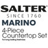 Marino 4-Piece Bread Bin & Canister Set - Blue - BW12613EU7 - Salter - 5054061549287