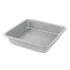 Square grey speckled baking tin, shown at angle on white background
