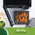 Tray of cooked breaded chicken strips in air fryer, shown for Air Fry Crisp & Cook feature.