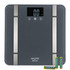 Dark grey Salter digital bathroom scale with Bluetooth and batteries included, front view
