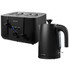 Black Salter kettle and four-slice toaster set, suitable for kitchen appliances listing